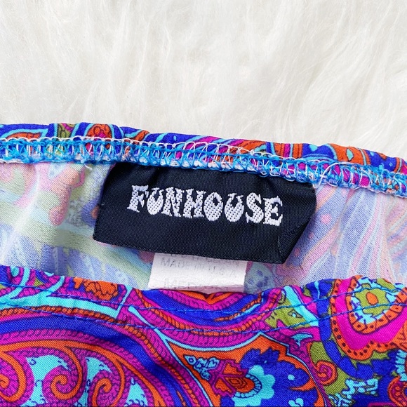 Vintage Funhouse 90s Paisley Skirt - Picture 4 of 4